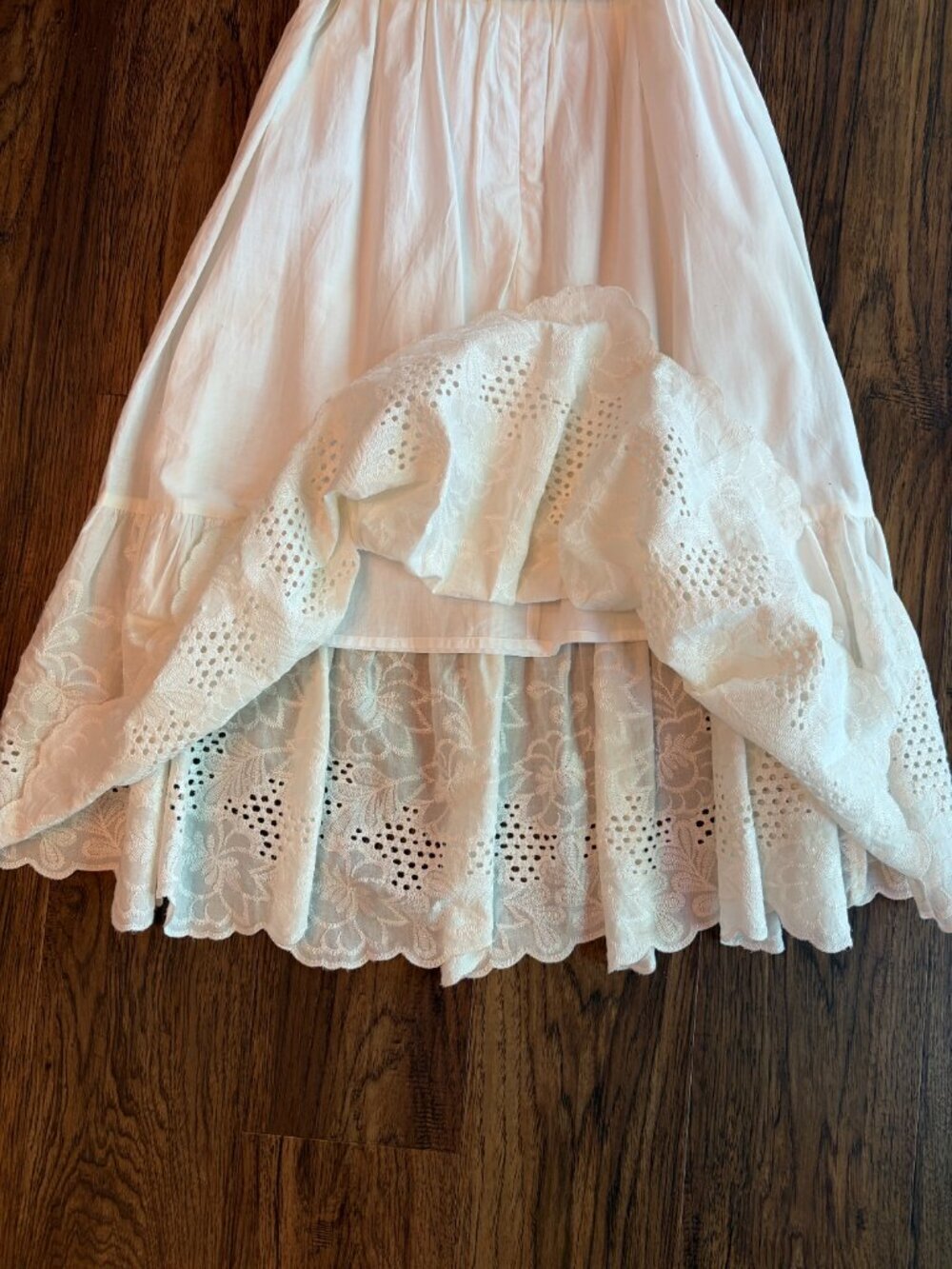 Calvin Klein cotton dress 6 cream cottage core - Picture 8 of 10